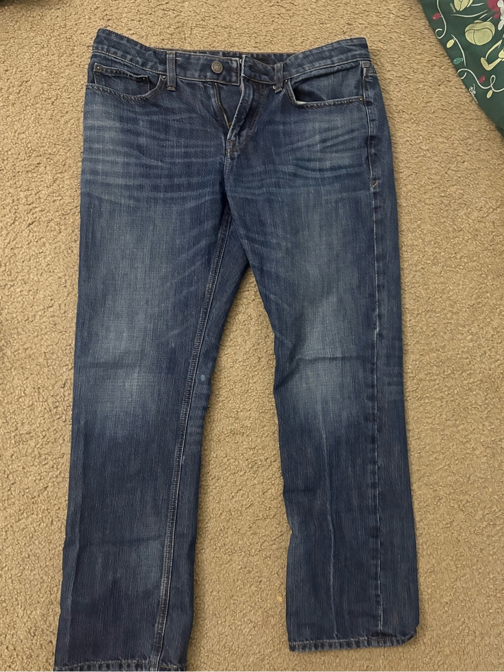 Express Men's Dark Blue Straight Jeans